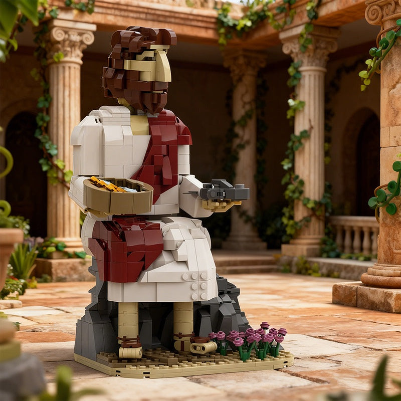 Jesus Feeds The Multitude MOC Building Kit | Bible Scene Display Model - 2