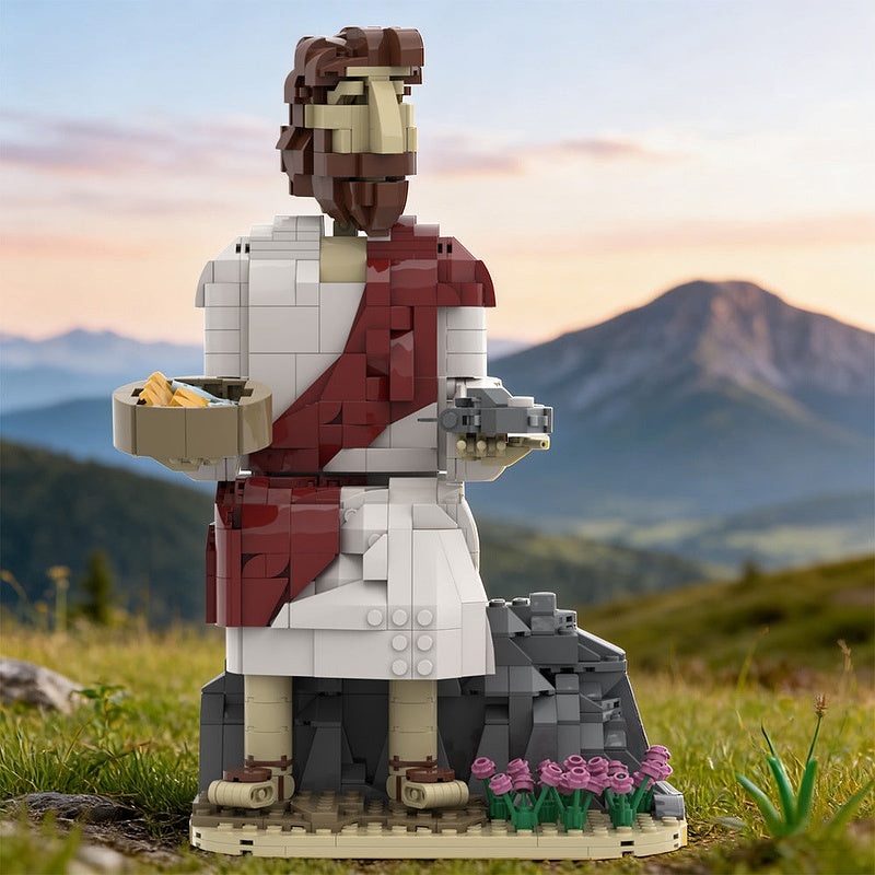 Jesus Feeds The Multitude MOC Building Kit | Bible Scene Display Model - 3