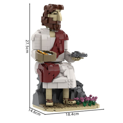 Jesus Feeds The Multitude MOC Building Kit | Bible Scene Display Model - 4