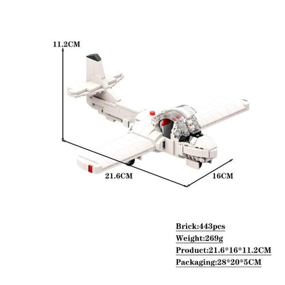 Jet Trainer Aircraft MOC Building Kit | Advanced Aviation Model - 3