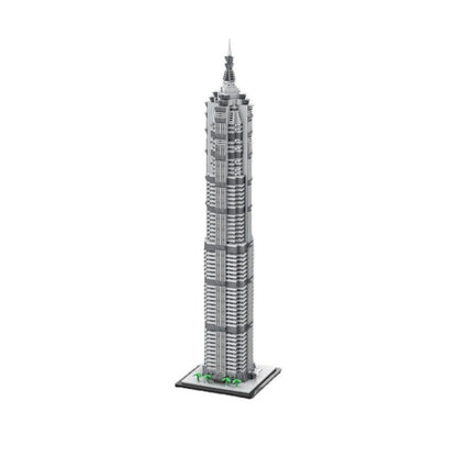 Jin Mao Tower MOC Skyscraper Architecture Building Kit 1:800 Scale - 1
