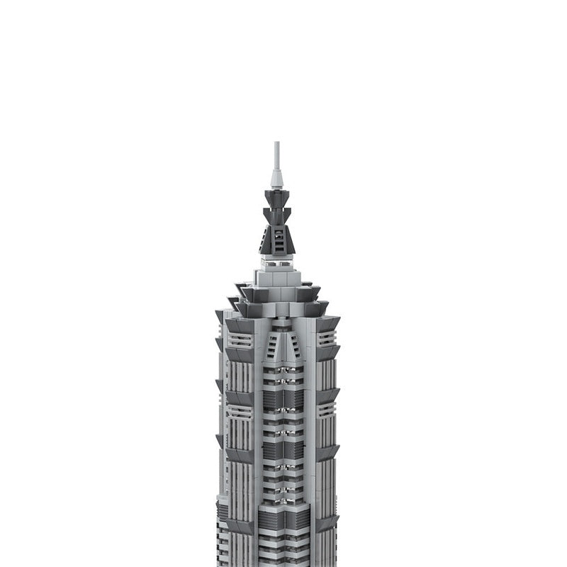 Jin Mao Tower MOC Skyscraper Architecture Building Kit 1:800 Scale - 3