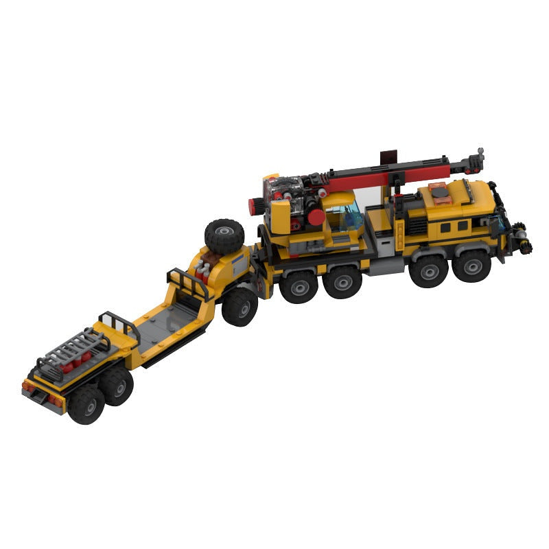 Jungle Cargo Truck & Trailer MOC Building Kit | Adventure Vehicle Model - 2