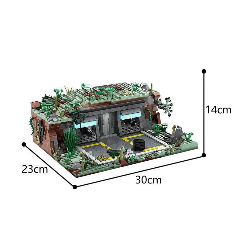 Jungle Planet Outpost Base Building Kit | LEGO-Compatible MOC - 2