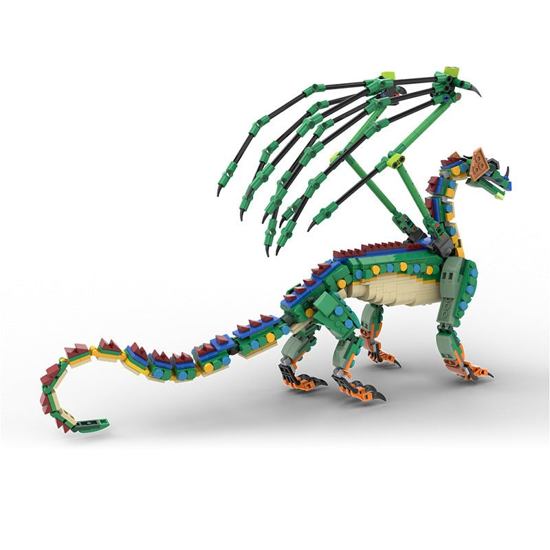 Jungle Rainforest Dragon MOC Building Kit | Mythical Creature Figure - 2