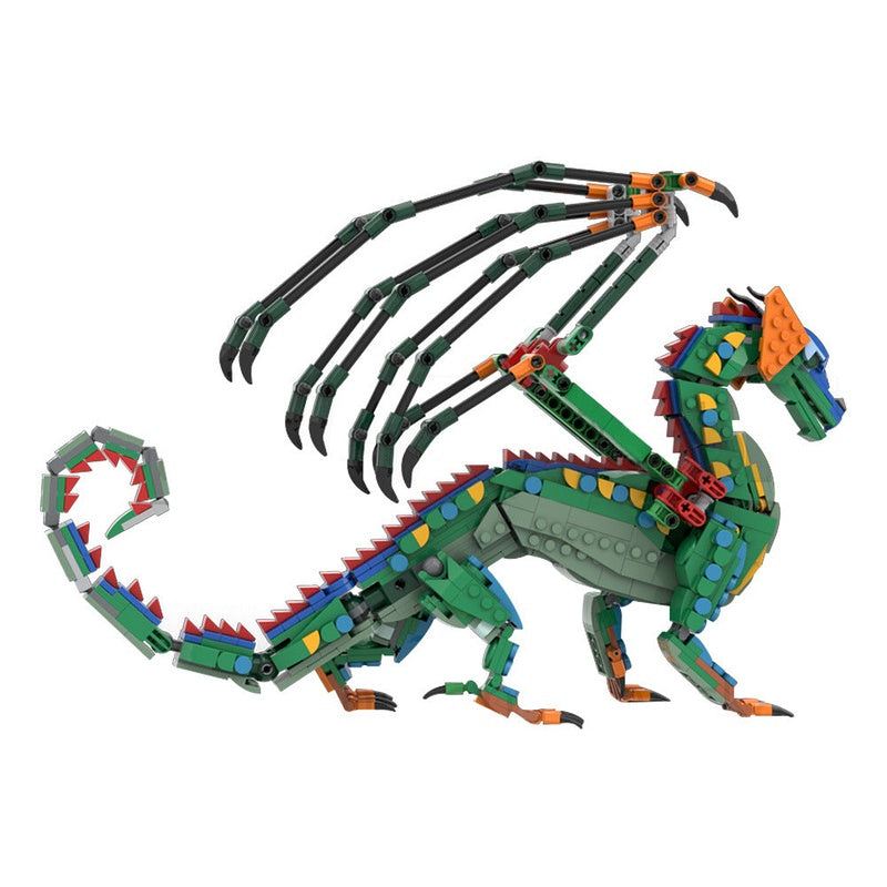 Jungle Rainforest Dragon MOC Building Kit | Mythical Creature Figure - 7