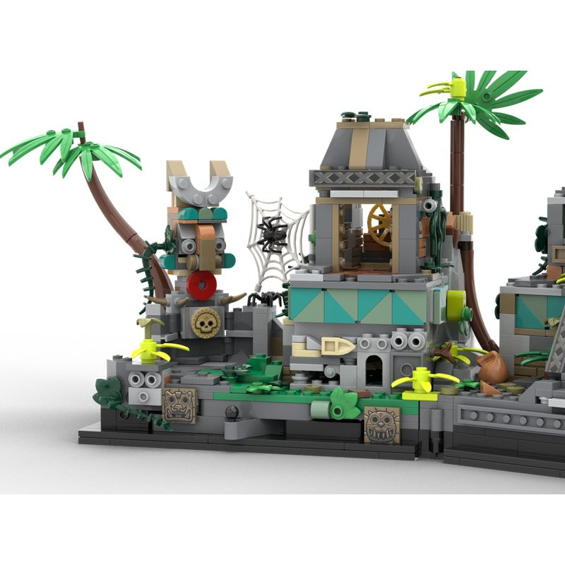 Jungle Ruins with Traps Building Kit | Compatible MOC - 3
