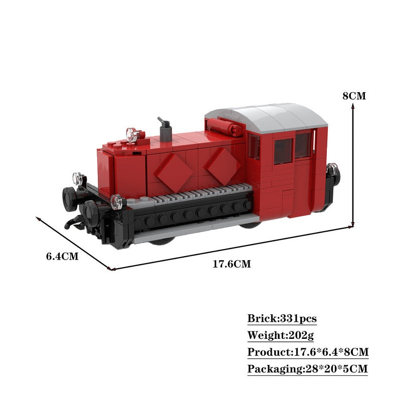 KÖF II Shunting Locomotive MOC Building Kit | Micro Steam Tram Train Model - 2