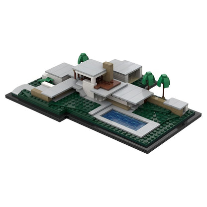 Kaufmann Desert House 1:250 Architecture MOC Building Kit - 1