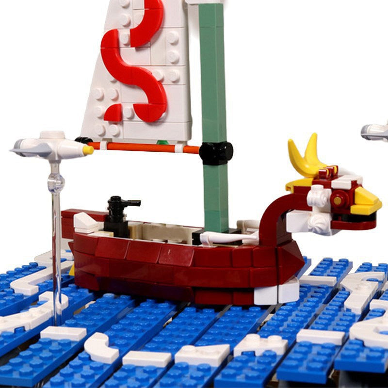 Kinetic Great Sea Sailing Adventure Building Kit | LEGO-Compatible MOC - 2