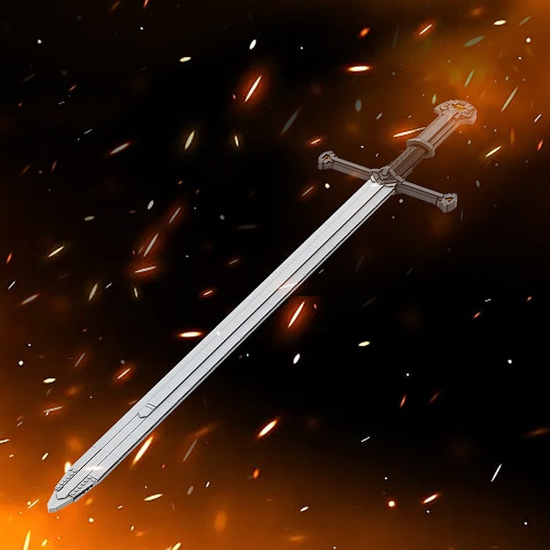 King's Reforged Sword MOC | Epic Fantasy Blade Custom Construction Kit - 2
