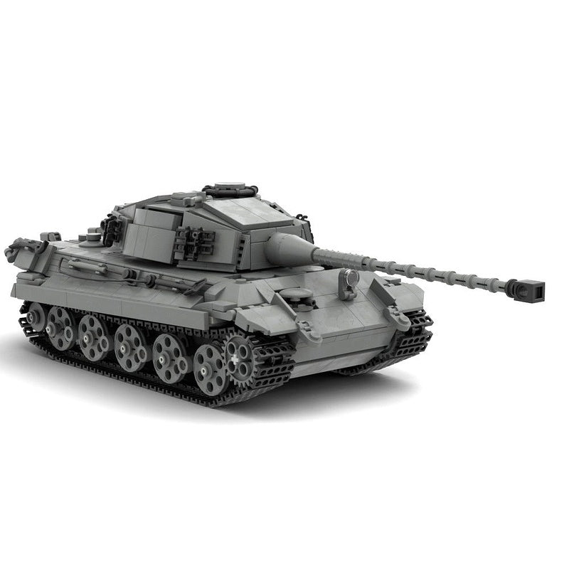 King Tiger Heavy Tank MOC Building Kit | WWII Military Display Model - 1