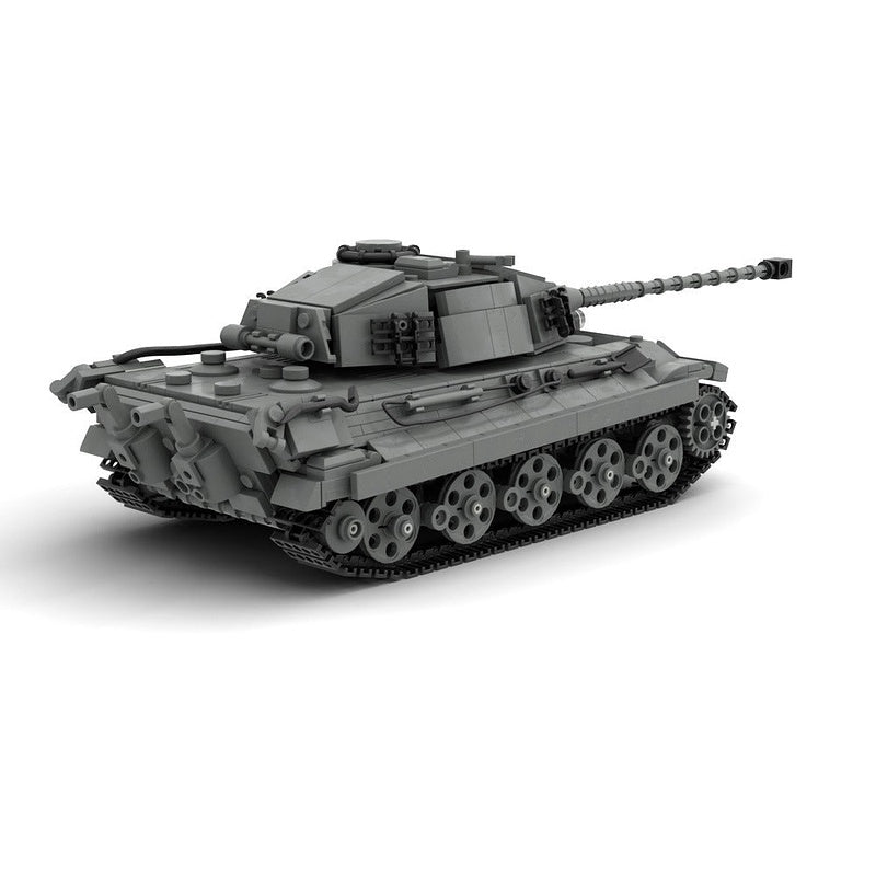 King Tiger Heavy Tank MOC Building Kit | WWII Military Display Model - 3
