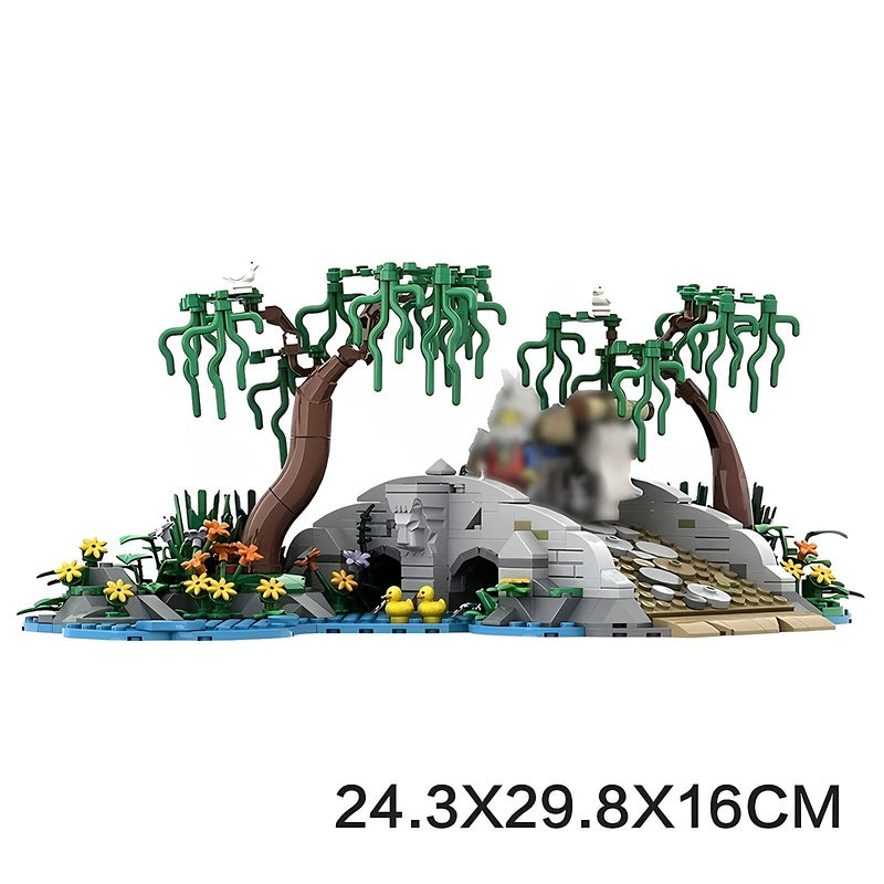 King's Bridge MOC Medieval Stone Bridge Building Kit - 2