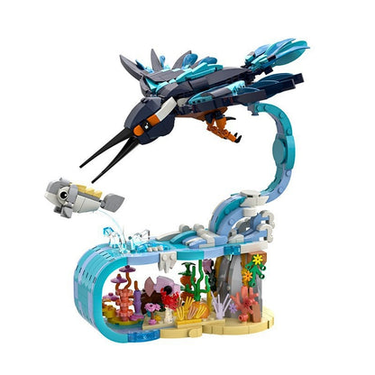 Kingfisher Hunting MOC Animal Figure Building Kit | Bird Display Model - 5