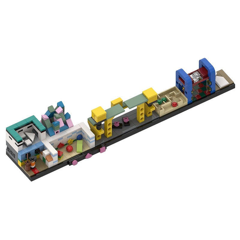  Korean DystopianSurvival Game Skyline Building Kit | LEGO-Compatible MOC - 3