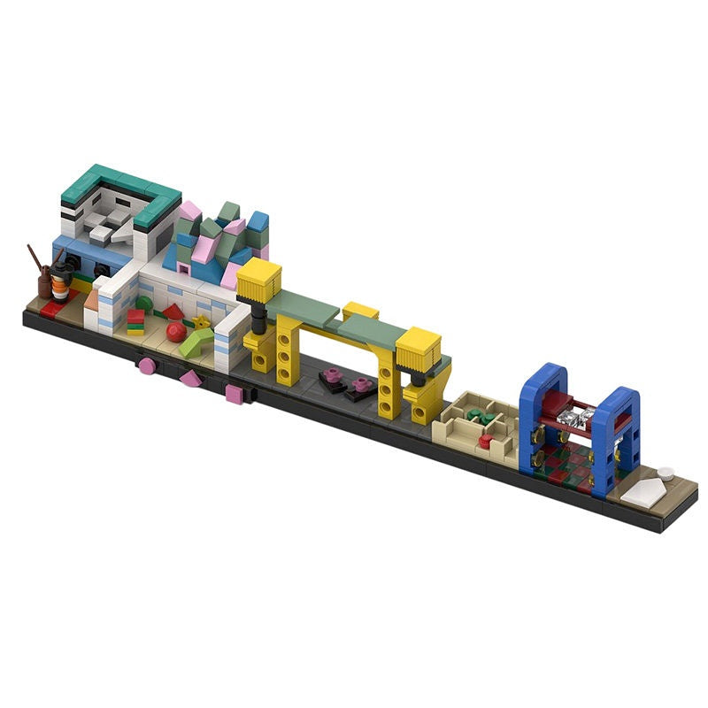  Korean DystopianSurvival Game Skyline Building Kit | LEGO-Compatible MOC - 5