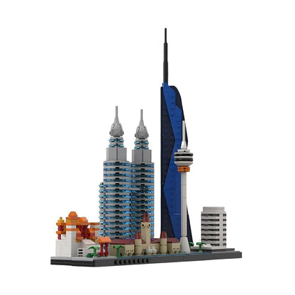Kuala Lumpur Skyline Building Kit | LEGO-Compatible MOC - 1