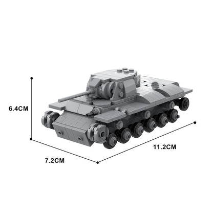 KV-1 Soviet Heavy Tank MOC Building Kit | WWII Armored Vehicle Model - 3
