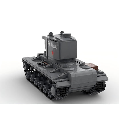 KV-2 Heavy Assault Tank MOC Building Kit | 152 mm Gun Vehicle Model - 3