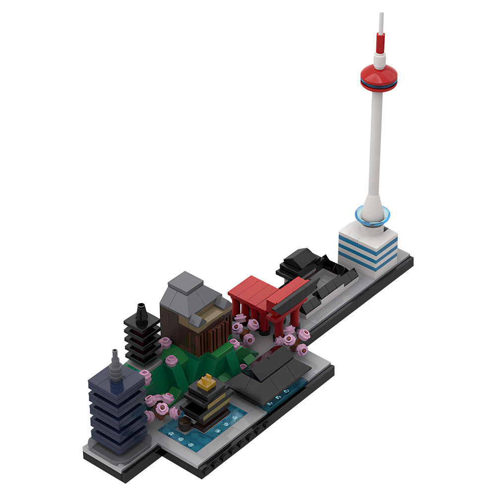 Kyoto Skyline Building Kit | LEGO-Compatible MOC - 1