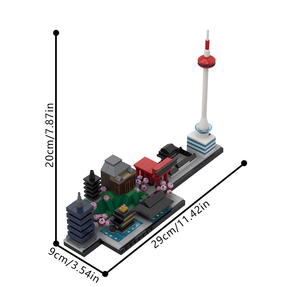 Kyoto Skyline Building Kit | LEGO-Compatible MOC - 4