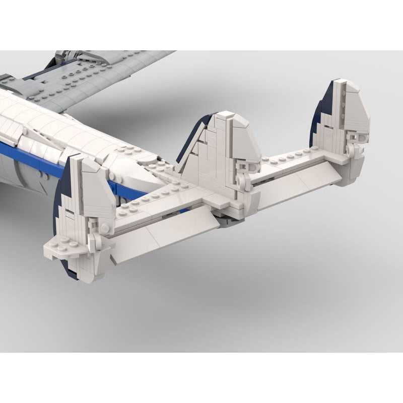 L-1049 Four-Engine Triple-Tail Classic Airliner MOC Building Kit - 2