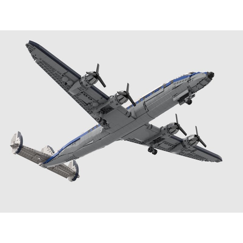 L-1049 Four-Engine Triple-Tail Classic Airliner MOC Building Kit - 3