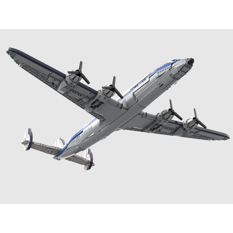 L-1049 Four-Engine Triple-Tail Classic Airliner MOC Building Kit - 4