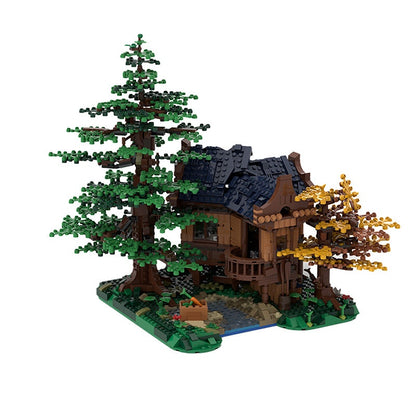Lake House MOC Building Kit | Rustic Cabin Architecture Model - 2