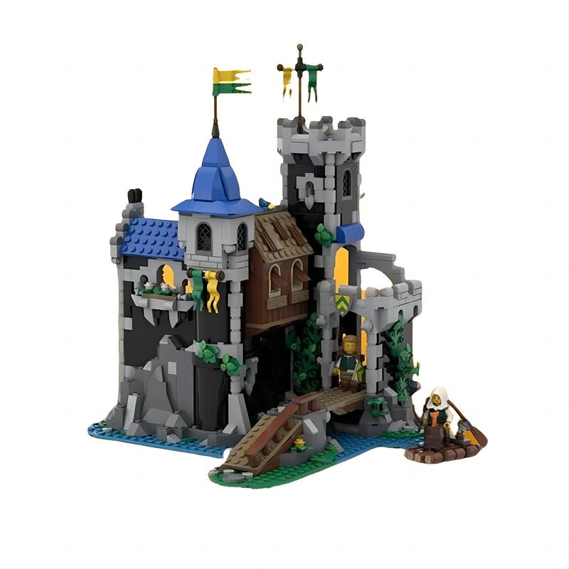 Lakeside Medieval Fortress MOC Castle Building Kit - 1
