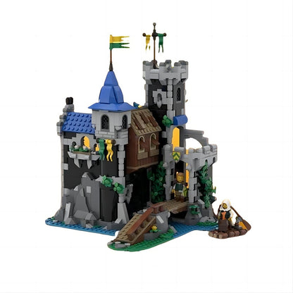 Lakeside Medieval Fortress MOC Castle Building Kit - 1