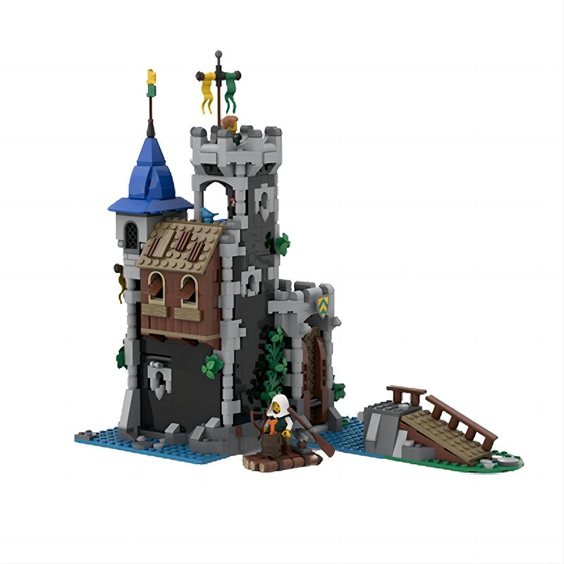 Lakeside Medieval Fortress MOC Castle Building Kit - 2