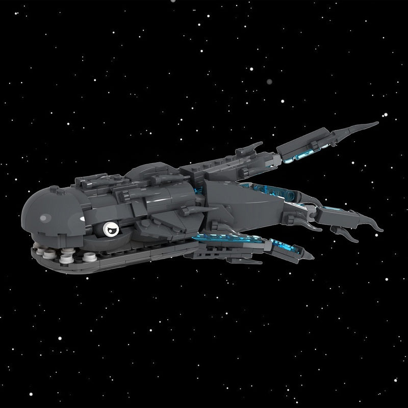 Large Space Whale Creature Building Kit | LEGO-Compatible MOC - 1
