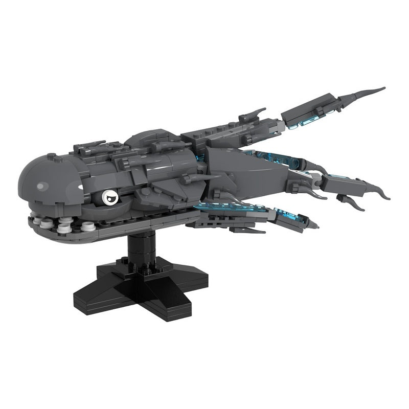 Large Space Whale Creature Building Kit | LEGO-Compatible MOC - 2