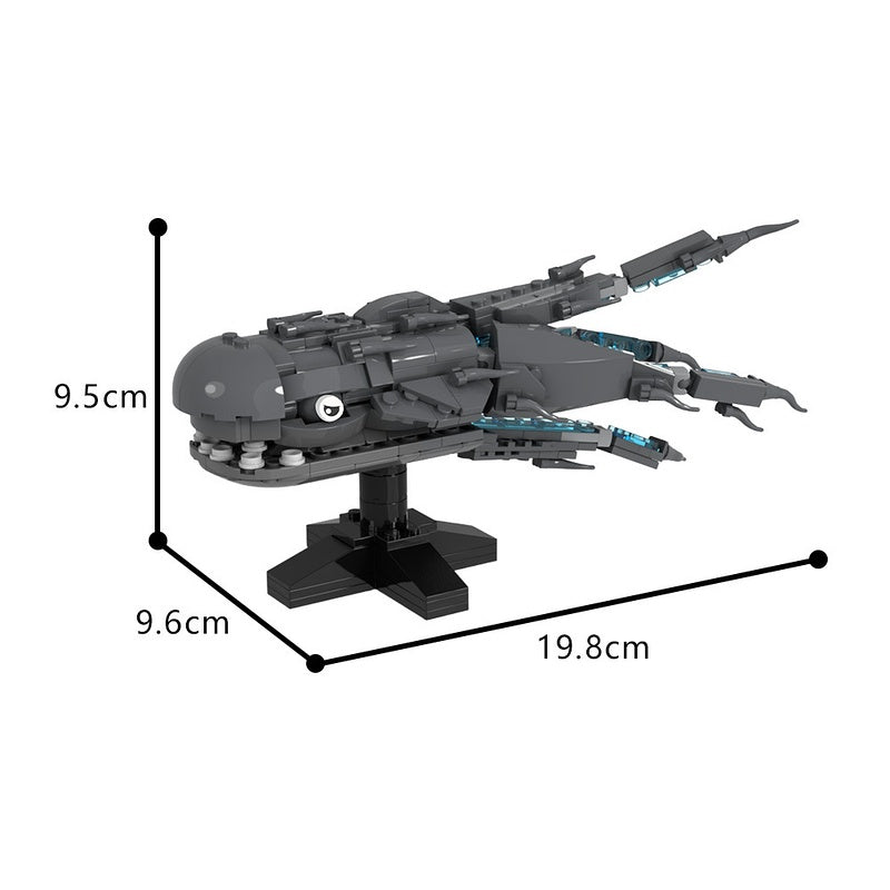 Large Space Whale Creature Building Kit | LEGO-Compatible MOC - 4