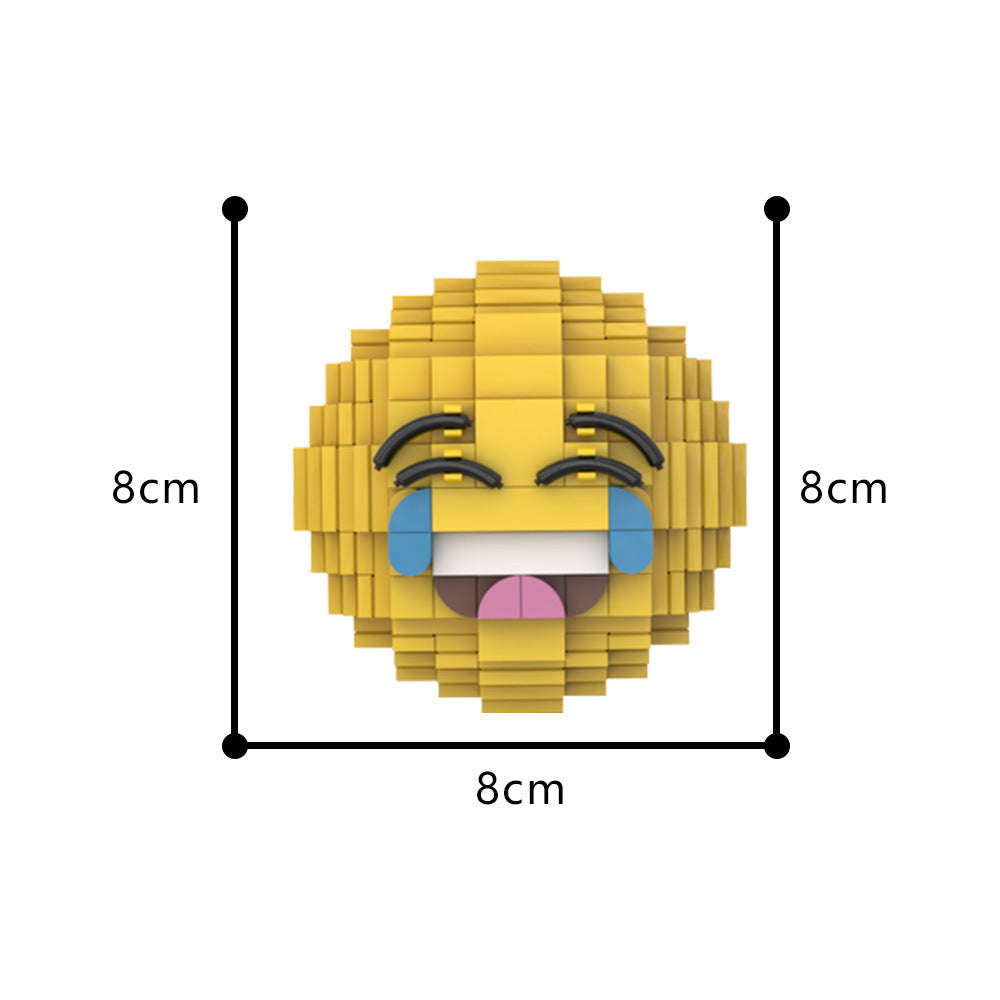 Laughing Emoji Building Kit | LEGO-Compatible MOC - 2