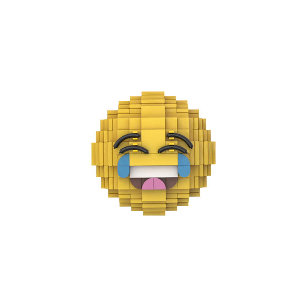 Laughing Emoji Building Kit | LEGO-Compatible MOC - 3