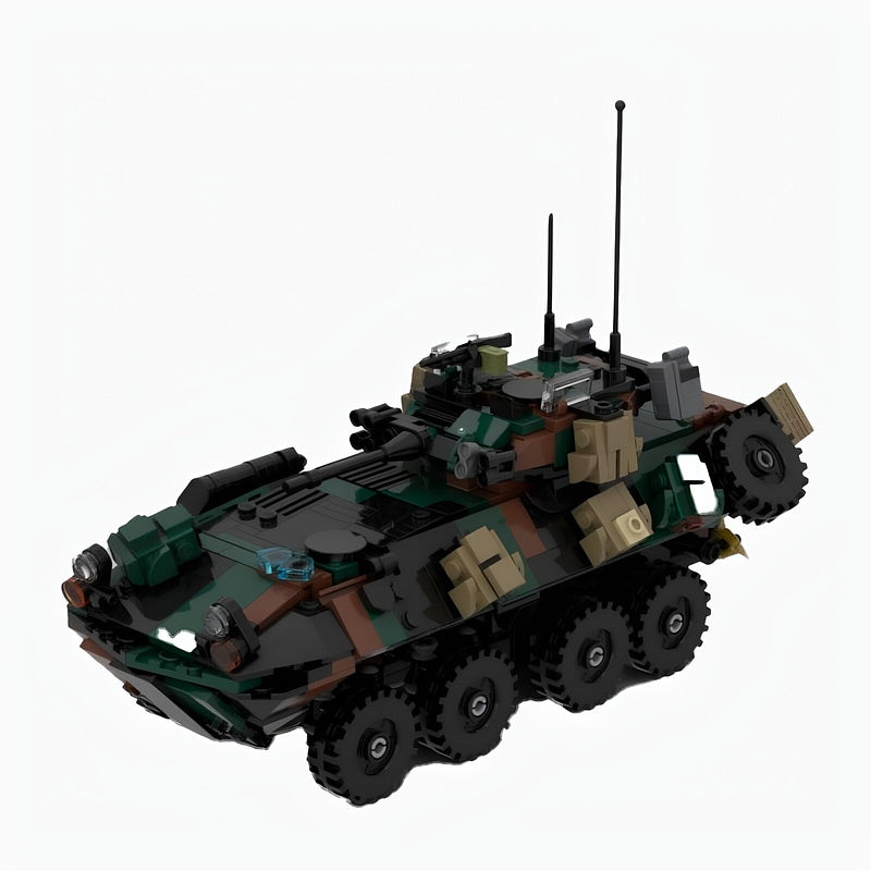 LAV 25A2 Eight-Wheel Armored Vehicle MOC Building Kit - 1