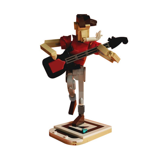 Lead Guitarist MOC Building Kit | Rock Music Performance Display Model - 1
