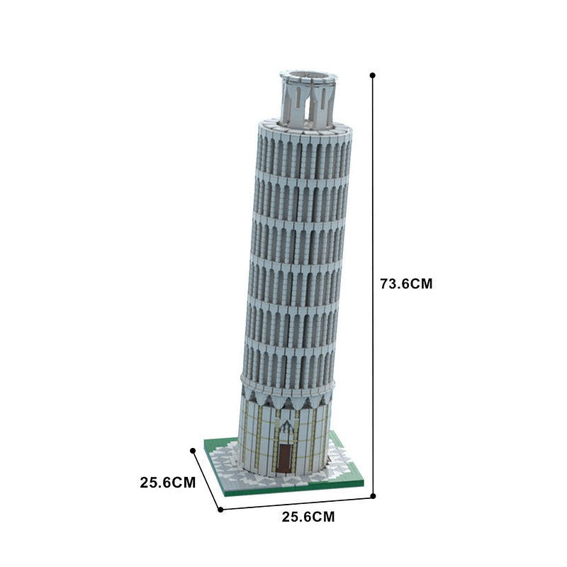 Leaning Tower of Pisa MOC Historic Architecture Building Kit - 4
