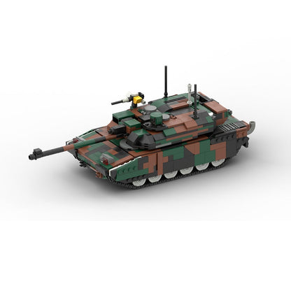 Leclerc Main Battle Tank MOC Building Kit | 1:33 Scale Armored Model - 2