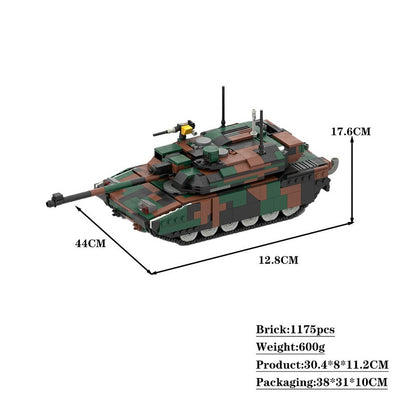 Leclerc Main Battle Tank MOC Building Kit | 1:33 Scale Armored Model - 3