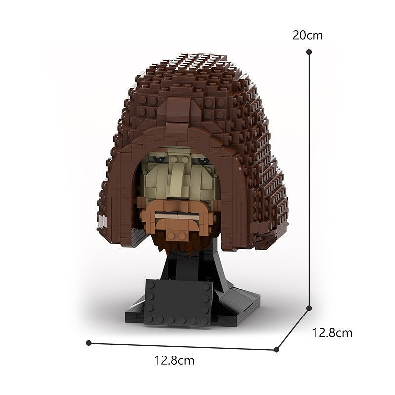 Legendary Sci-Fi Knight Head Bust MOC Character Display Building Kit - 3