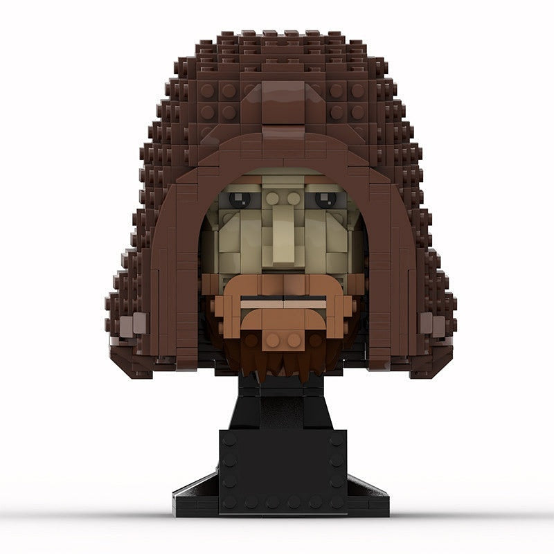 Legendary Sci-Fi Knight Head Bust MOC Character Display Building Kit - 4