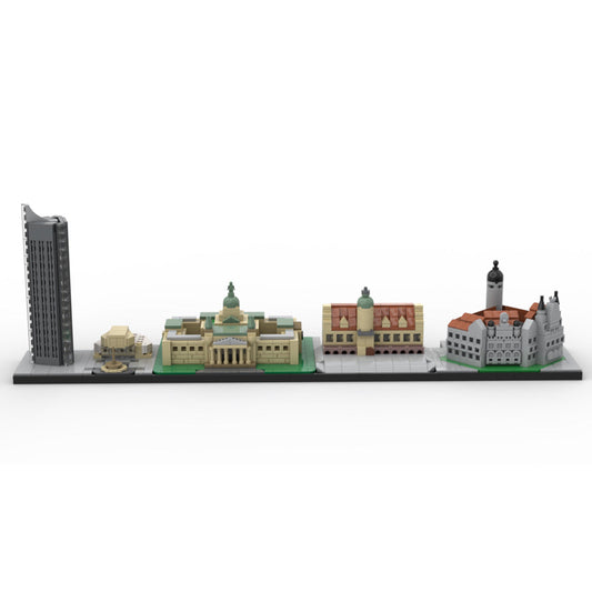 Leipzig Skyline Building Kit | LEGO-Compatible MOC - 1