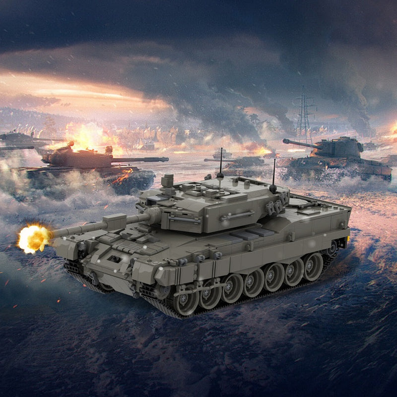 Leopard 2 Main Battle Tank MOC Building Kit – Armored Vehicle Model - 3