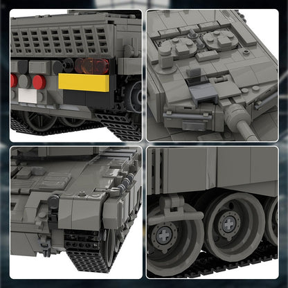 Leopard 2 Main Battle Tank MOC Building Kit – Armored Vehicle Model - 6