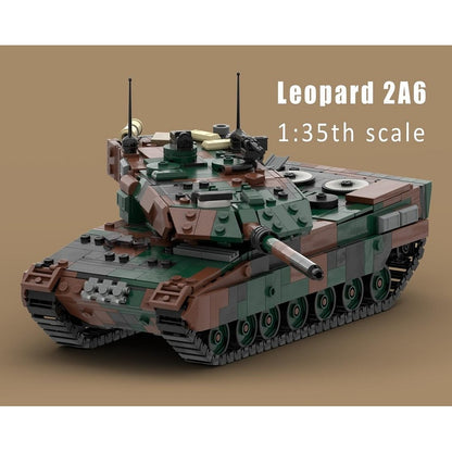 Leopard 2A6 Main Battle Tank 1:35 Scale MOC Building Kit - 4
