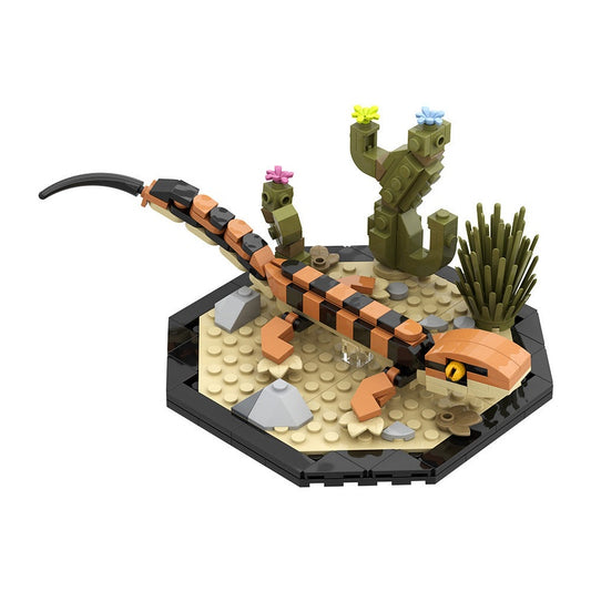 Leopard Gecko MOC Building Kit | Realistic Reptile Animal Model - 1